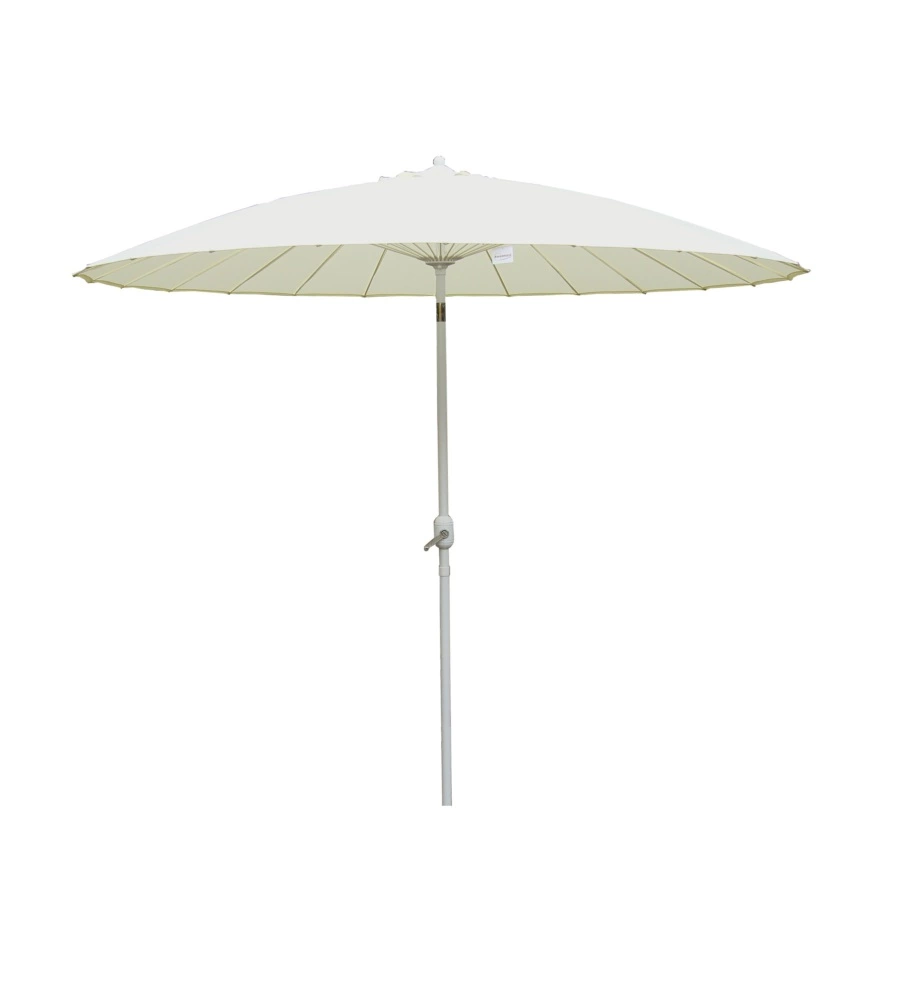 Ombrellone da giardino orientabile eurogarden in poliestere ecrÙ 300x300 cm